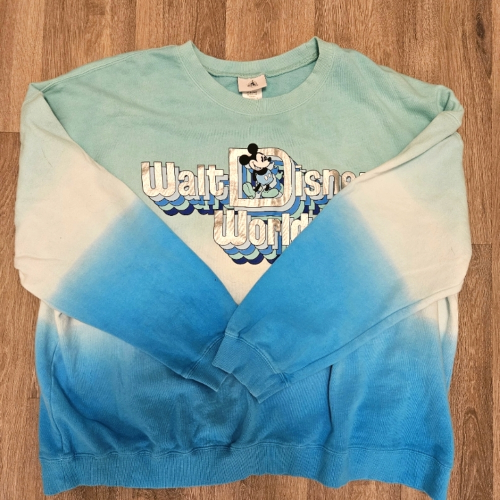 Walt Disney World Mickey Mouse Ombre Pullover Top for Women 2XL